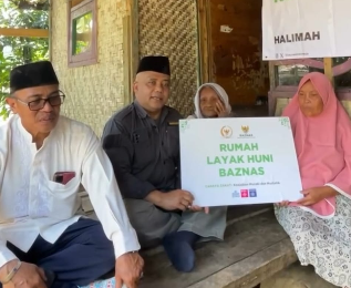 Baznas Kabupaten Sukabumi Bangun Rumah Warga di Jampang Tengah